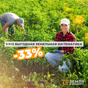 Земля в квадрате - 1+1=3 выгодная земельная математика 