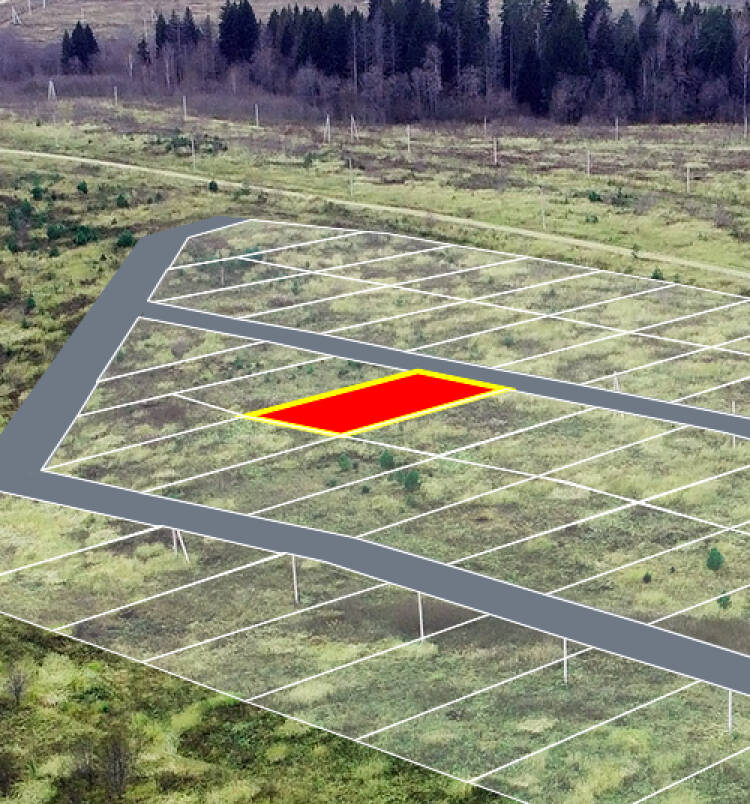 Заречный Луг уч.№53 - Земельный участок кадастровый номер 50:18:0050404:1000