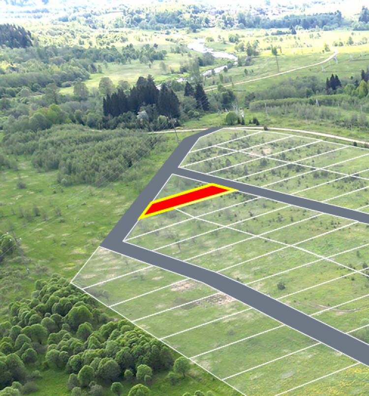 Заречный Луг уч.№55 - Земельный участок кадастровый номер 50:18:0050404:998