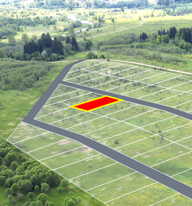 Заречный Луг уч.№53 - Земельный участок кадастровый номер 50:18:0050404:1000