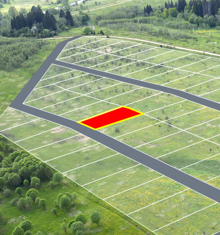 Заречный Луг уч.№61 - Земельный участок кадастровый номер 50:18:0050404:1007