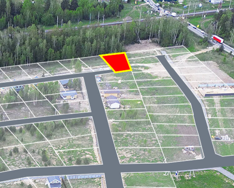 Новые Ромашки уч.№33 - Земельный участок кадастровый номер 50:17:0021901:394