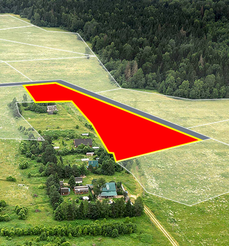 Семейкино уч.№14 - Земельный участок кадастровый номер 50:18:0050202:1111