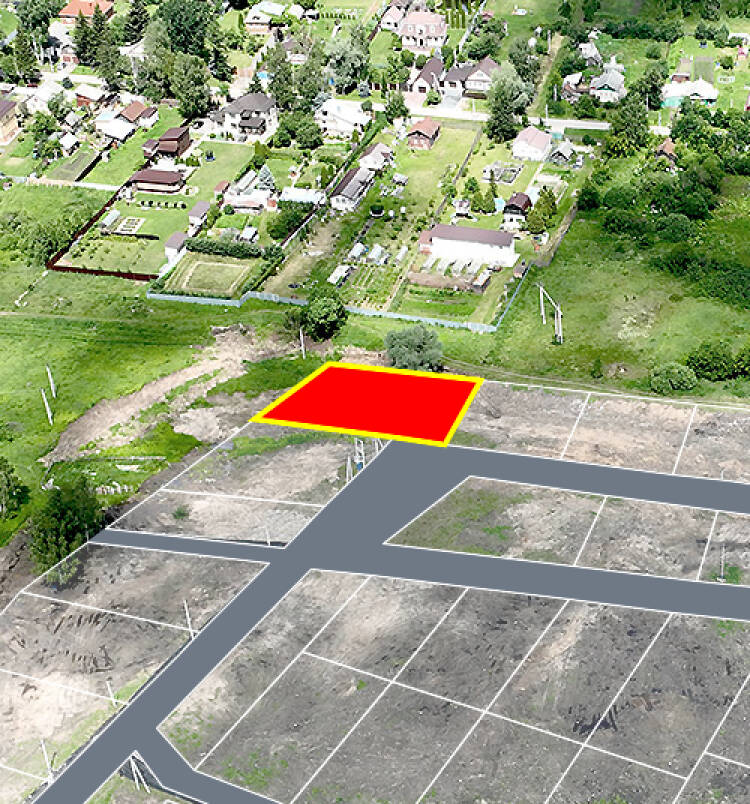 Рахманово ИЖС уч.№9 - Земельный участок кадастровый номер 50:17:0030109:750