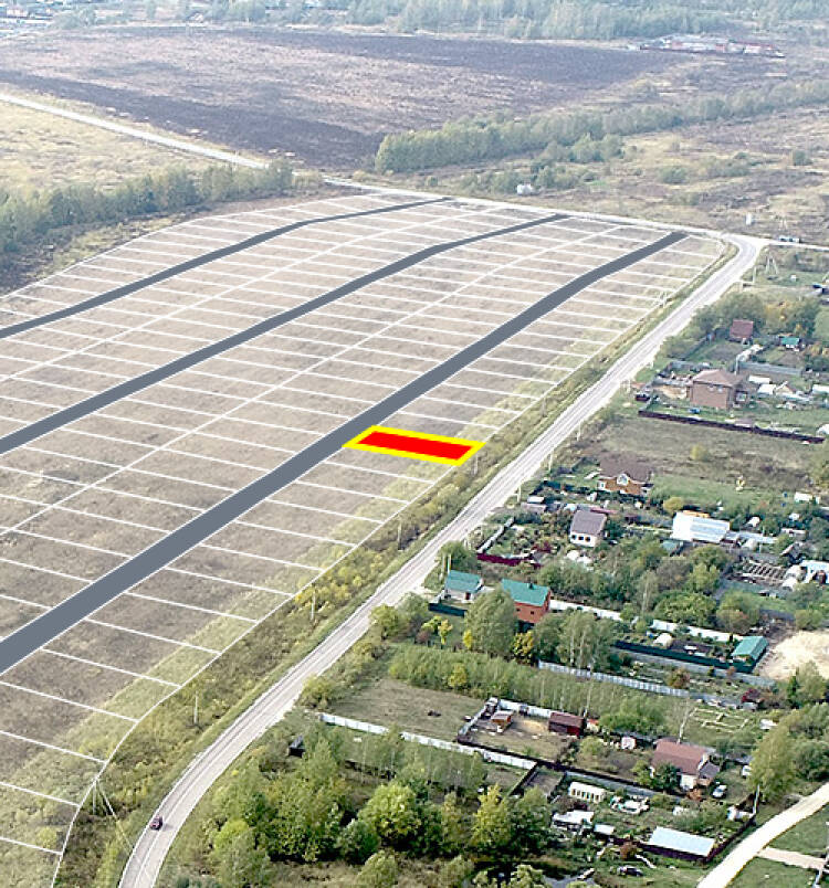 Егорки уч.№196 - Земельный участок кадастровый номер 50:30:0020117:695