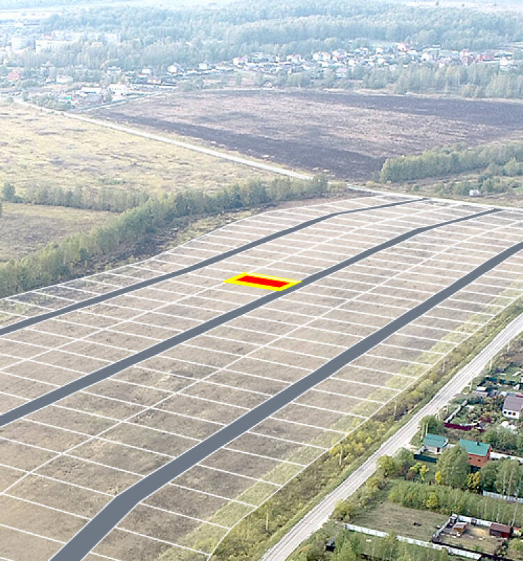 Егорки уч.№87 - Земельный участок кадастровый номер 50:30:0020117:735