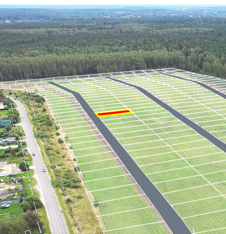 Егорки уч.№164 - Земельный участок кадастровый номер 50:30:0020117:675