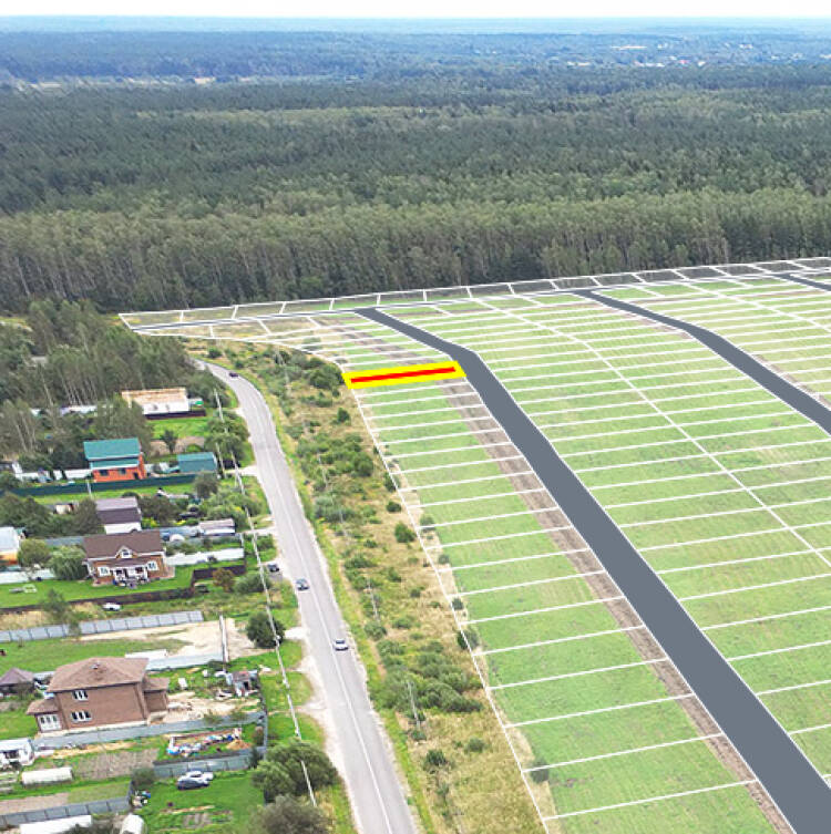 Егорки уч.№187 - Земельный участок кадастровый номер 50:30:0020117:686