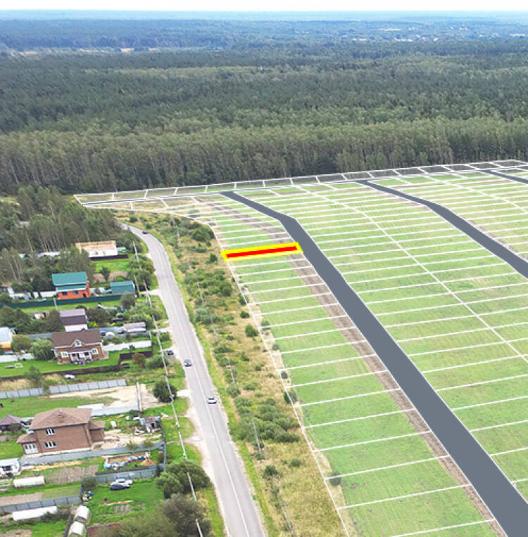 Егорки уч.№190 - Земельный участок кадастровый номер 50:30:0020117:688