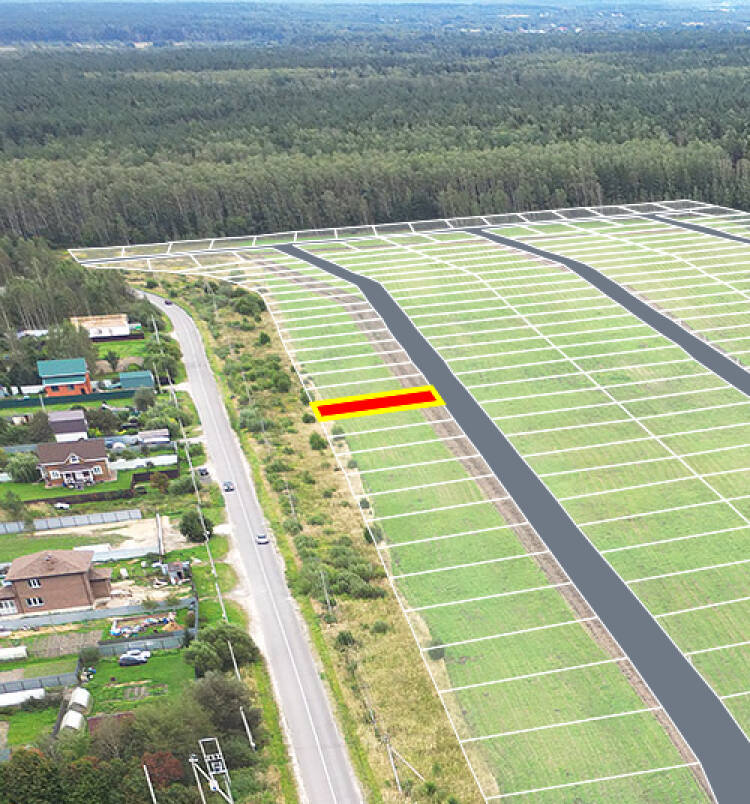 Егорки уч.№196 - Земельный участок кадастровый номер 50:30:0020117:695