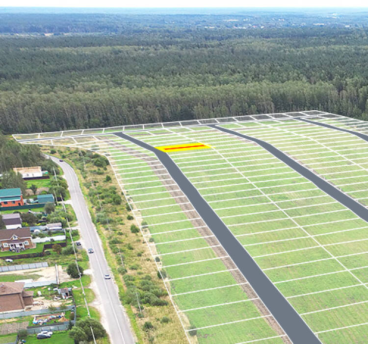 Егорки уч.№172 - Земельный участок кадастровый номер 50:30:0020117:751