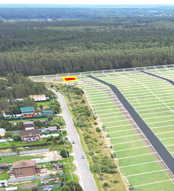 Егорки уч.№180 - Земельный участок кадастровый номер 50:30:0020117:784