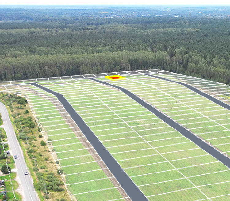 Егорки уч.№107 - Земельный участок кадастровый номер 50:30:0020117:886