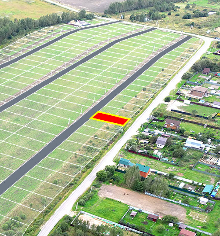 Егорки уч.№196 - Земельный участок кадастровый номер 50:30:0020117:695