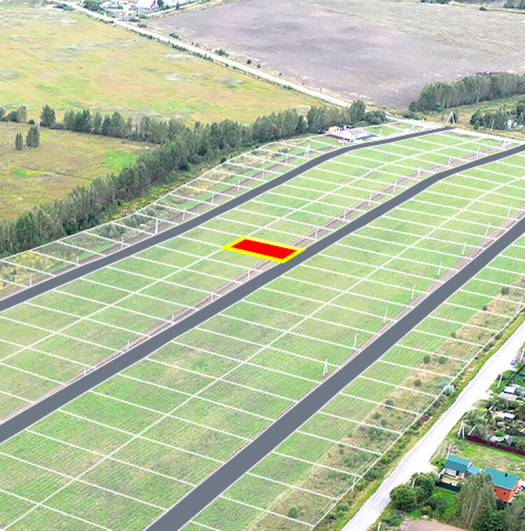 Егорки уч.№87 - Земельный участок кадастровый номер 50:30:0020117:735