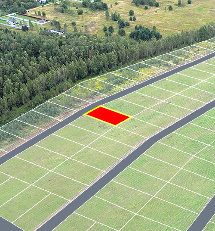 Егорки уч.№44 - Земельный участок кадастровый номер 50:30:0020117:762