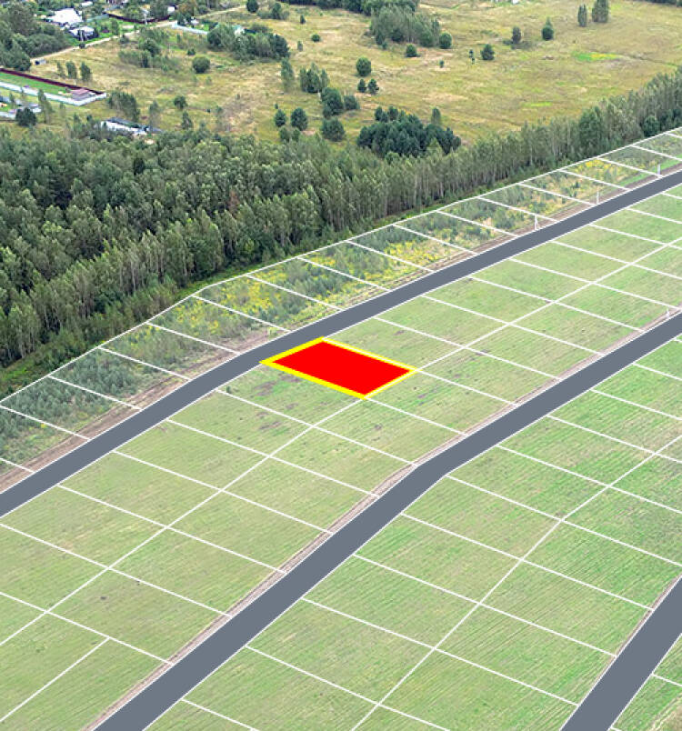 Егорки уч.№45 - Земельный участок кадастровый номер 50:30:0020117:857