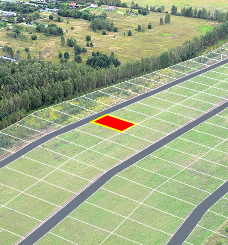 Егорки уч.№47 - Земельный участок кадастровый номер 50:30:0020117:861