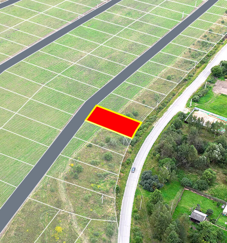 Егорки уч.№185 - Земельный участок кадастровый номер 50:30:0020117:866