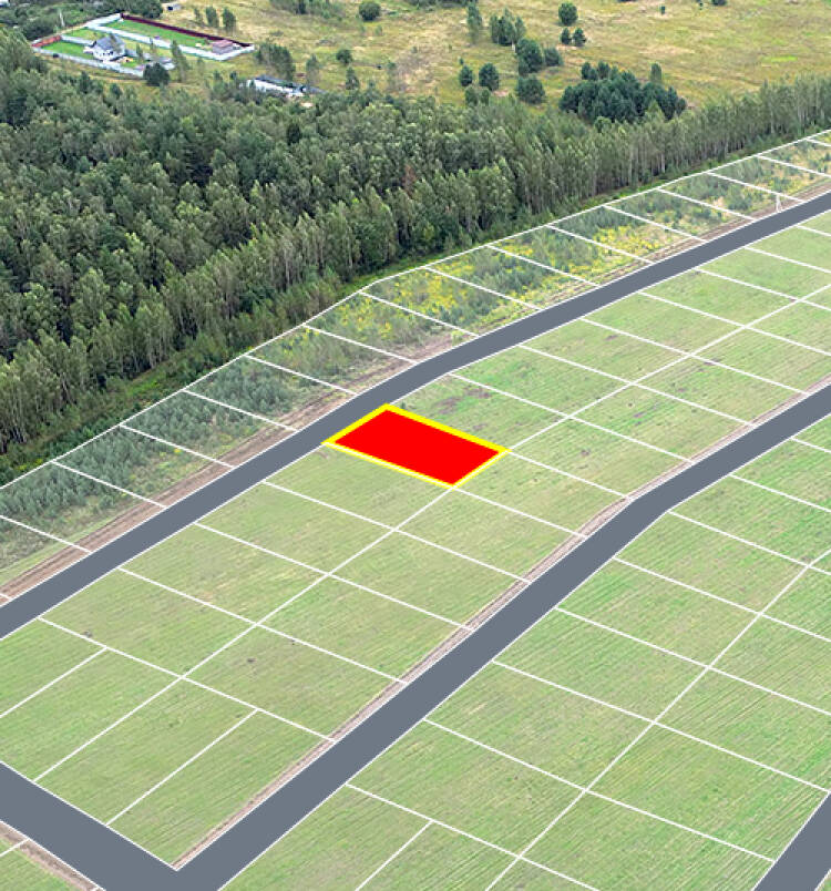 Егорки уч.№43 - Земельный участок кадастровый номер 50:30:0020117:891