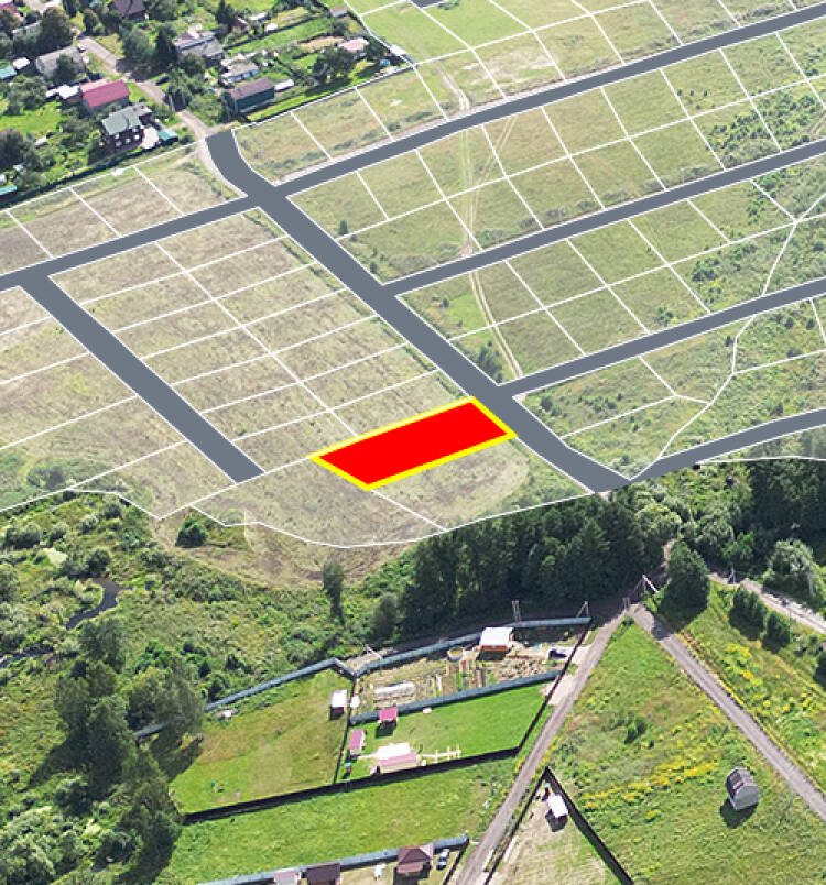 Трубицыно Лесное уч.№25 - Земельный участок кадастровый номер 50:17:0021201:438