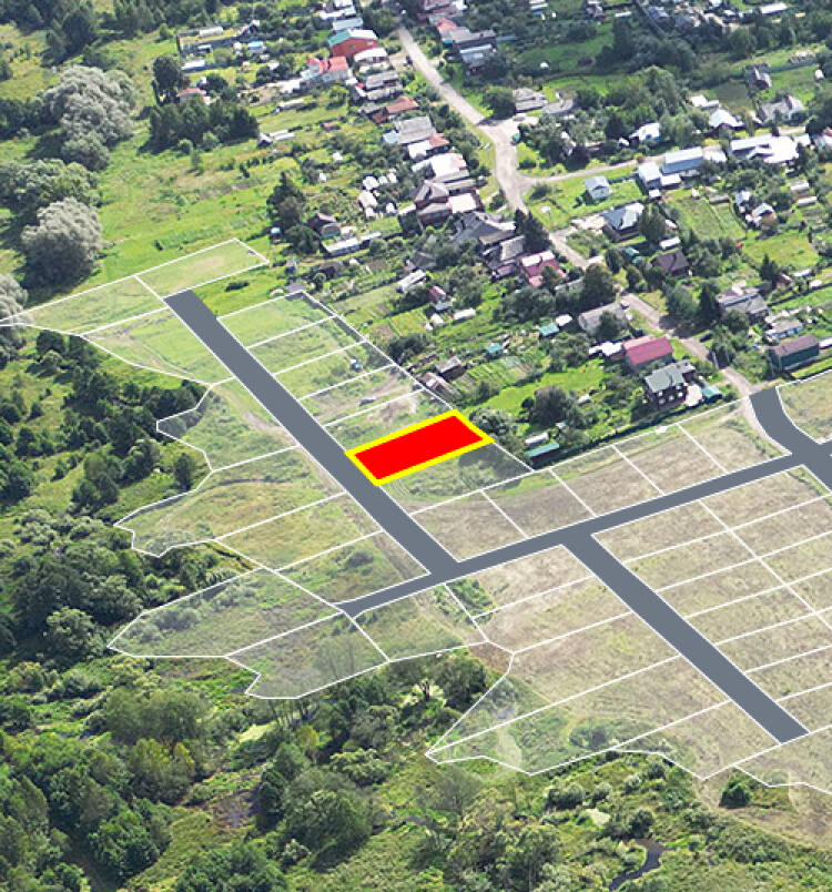 Трубицыно Лесное уч.№7 - Земельный участок кадастровый номер 50:17:0021201:445