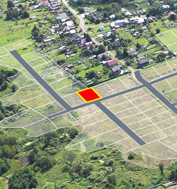 Трубицыно Лесное уч.№41 - Земельный участок кадастровый номер 50:17:0021201:447