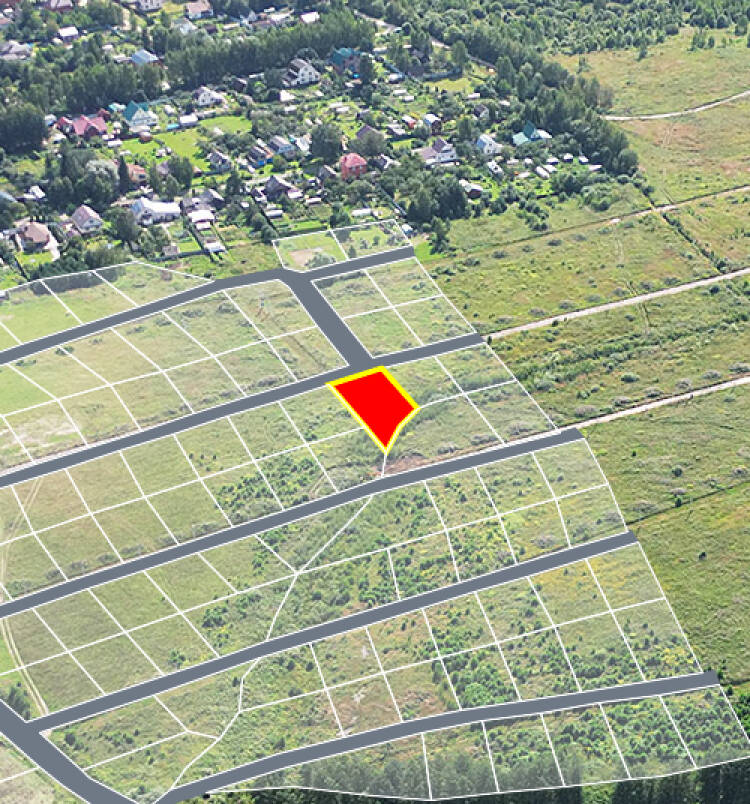 Трубицыно Лесное уч.№75 - Земельный участок кадастровый номер 50:17:0021204:441