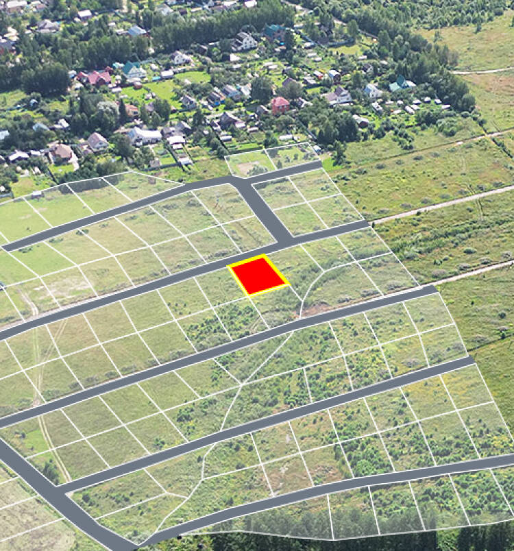 Трубицыно Лесное уч.№76 - Земельный участок кадастровый номер 50:17:0021204:442