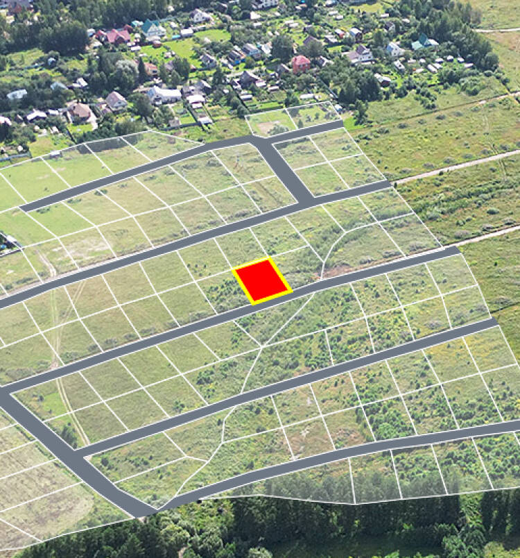 Трубицыно Лесное уч.№91 - Земельный участок кадастровый номер 50:17:0021204:445