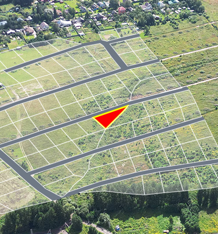 Трубицыно Лесное уч.№99 - Земельный участок кадастровый номер 50:17:0021204:472