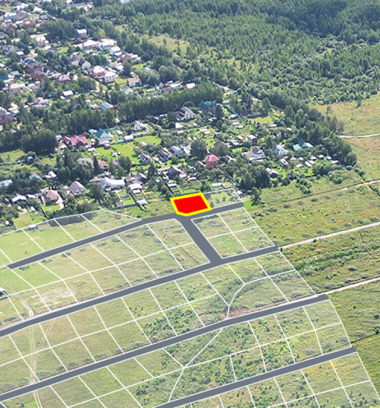 Трубицыно Лесное уч.№67 - Земельный участок кадастровый номер 50:17:0021204:474