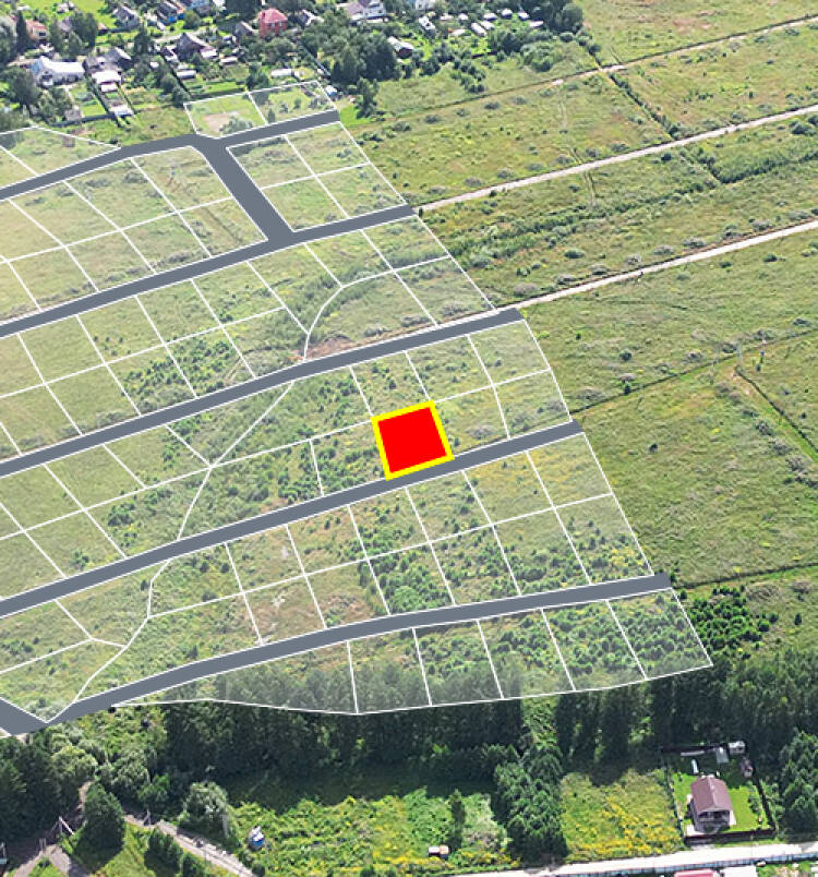 Трубицыно Лесное уч.№111 - Земельный участок кадастровый номер 50:17:0021110:443