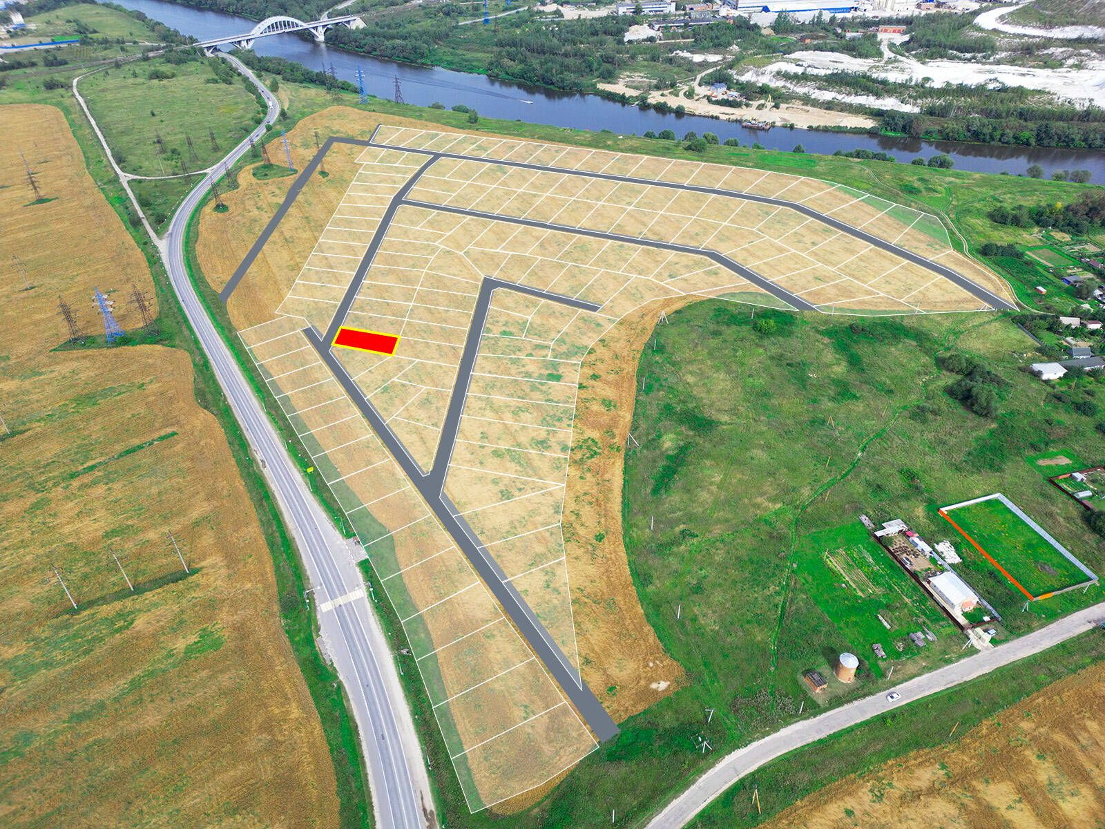 Фарватер уч.№37 - Земельный участок кадастровый номер 50:29:0060307:408