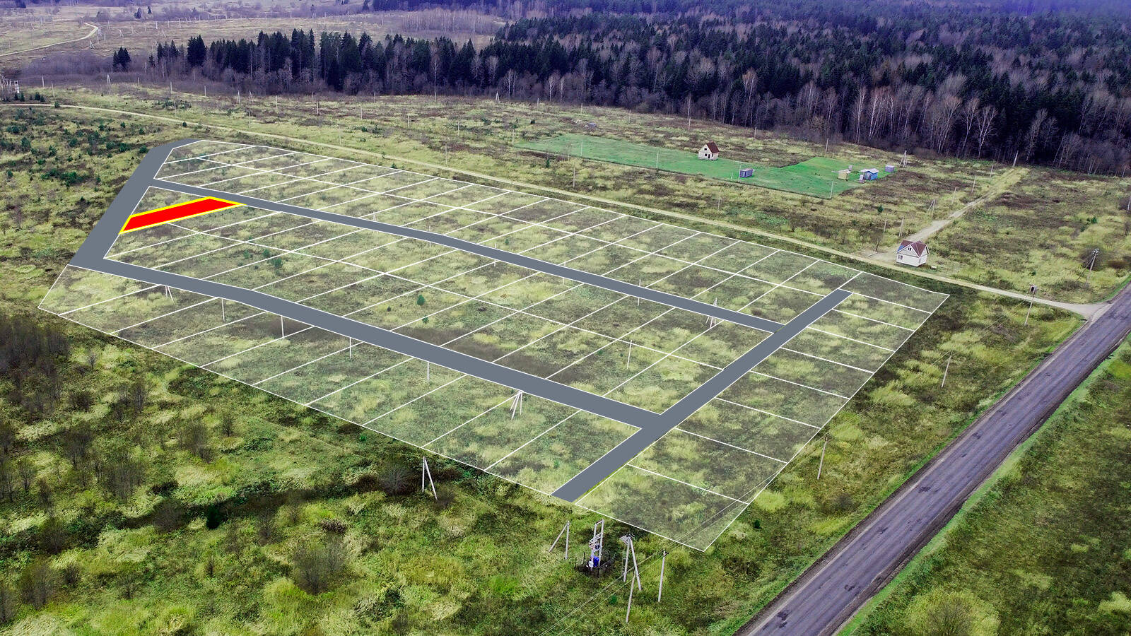 Заречный Луг уч.№55 - Земельный участок кадастровый номер 50:18:0050404:998