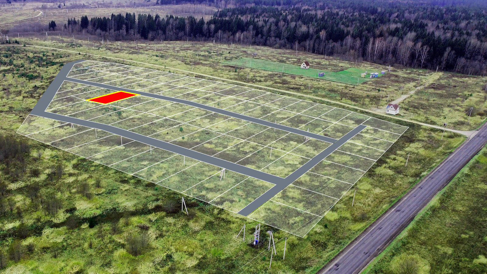 Заречный Луг уч.№53 - Земельный участок кадастровый номер 50:18:0050404:1000