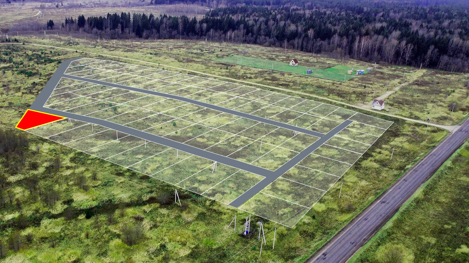 Заречный Луг уч.№78 - Земельный участок кадастровый номер 50:18:0050404:1012