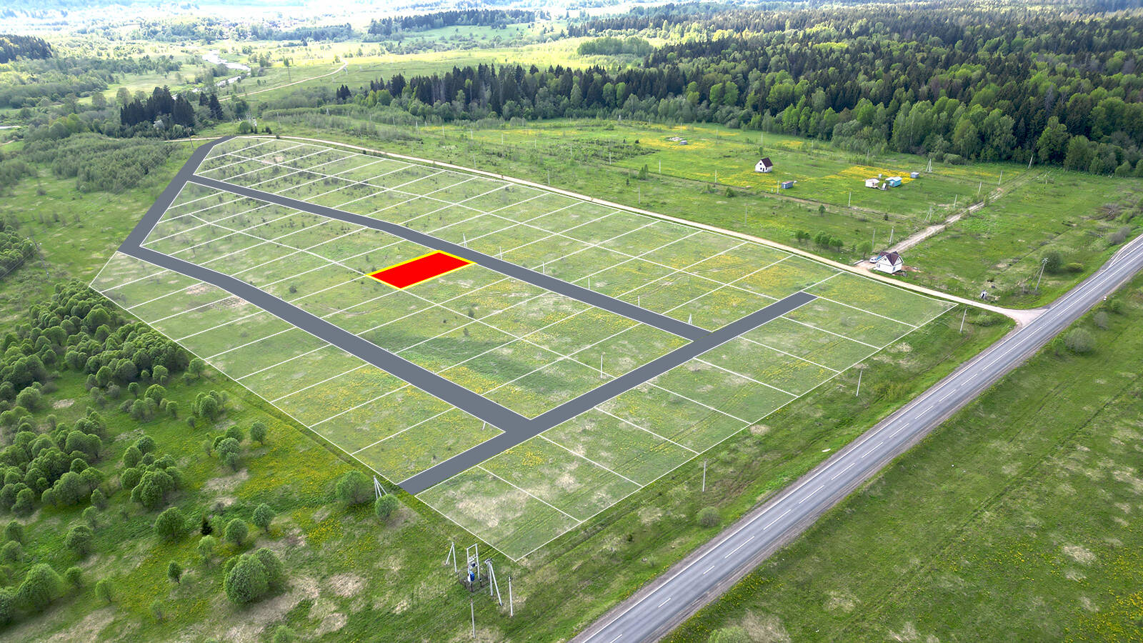 Заречный Луг уч.№48 - Земельный участок кадастровый номер 50:18:0050404:909