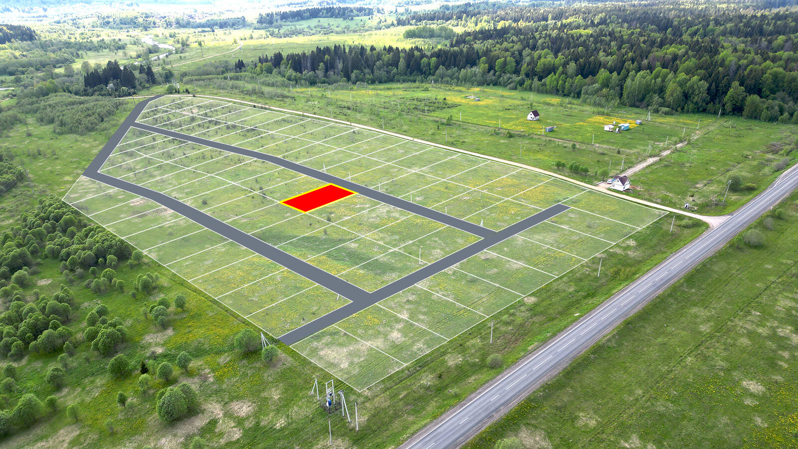 Заречный Луг уч.№47 - Земельный участок кадастровый номер 50:18:0050404:910