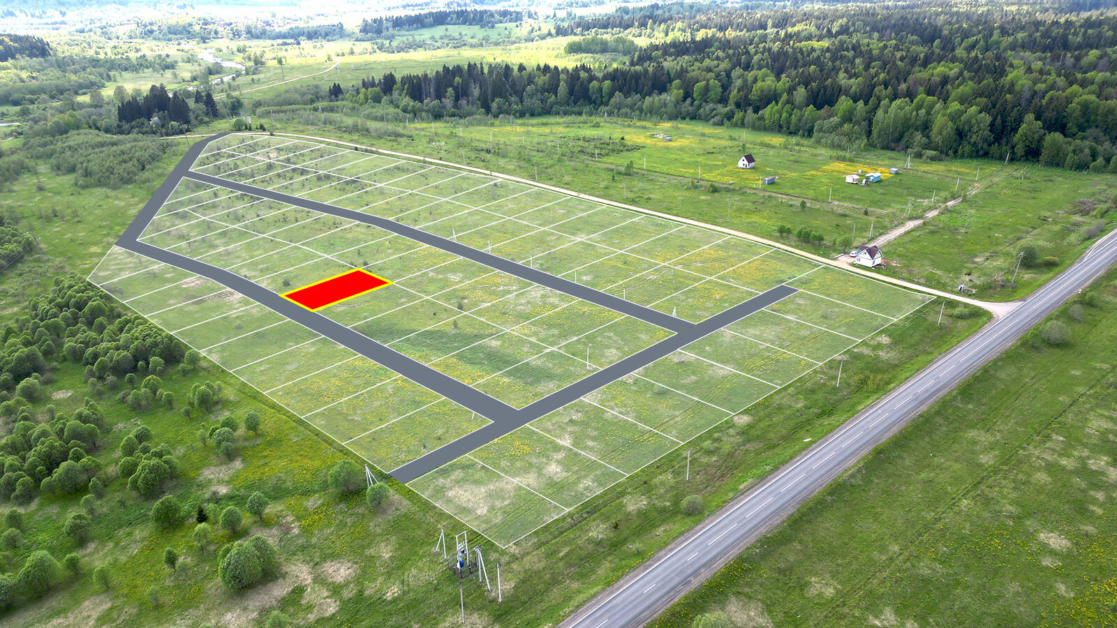 Заречный Луг уч.№63 - Земельный участок кадастровый номер 50:18:0050404:921