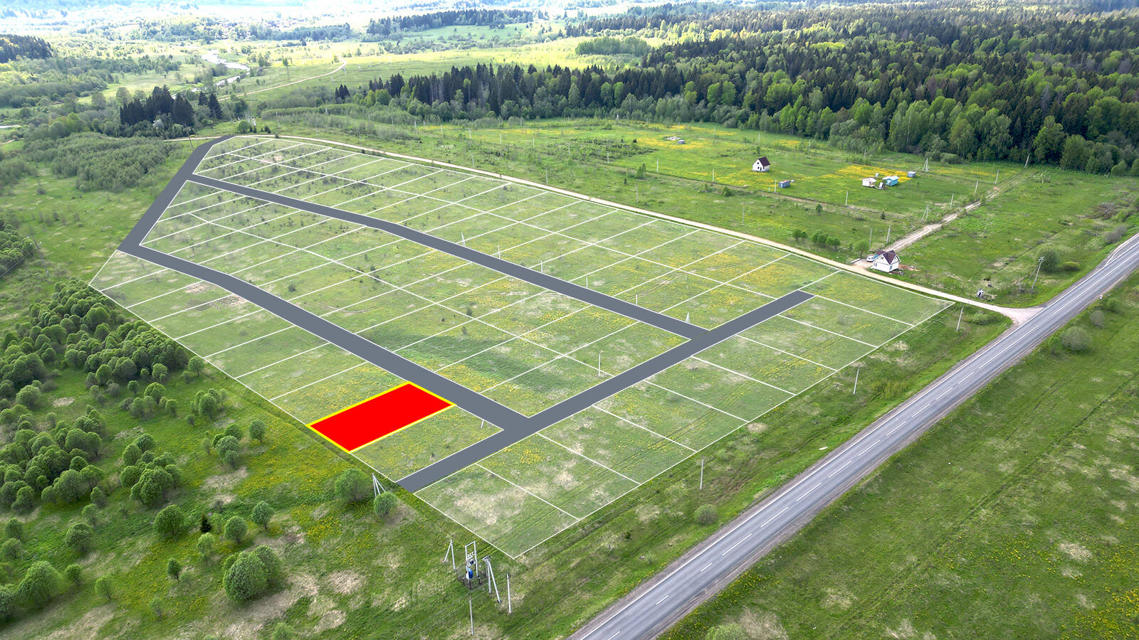 Заречный Луг уч.№70 - Земельный участок кадастровый номер 50:18:0050404:927