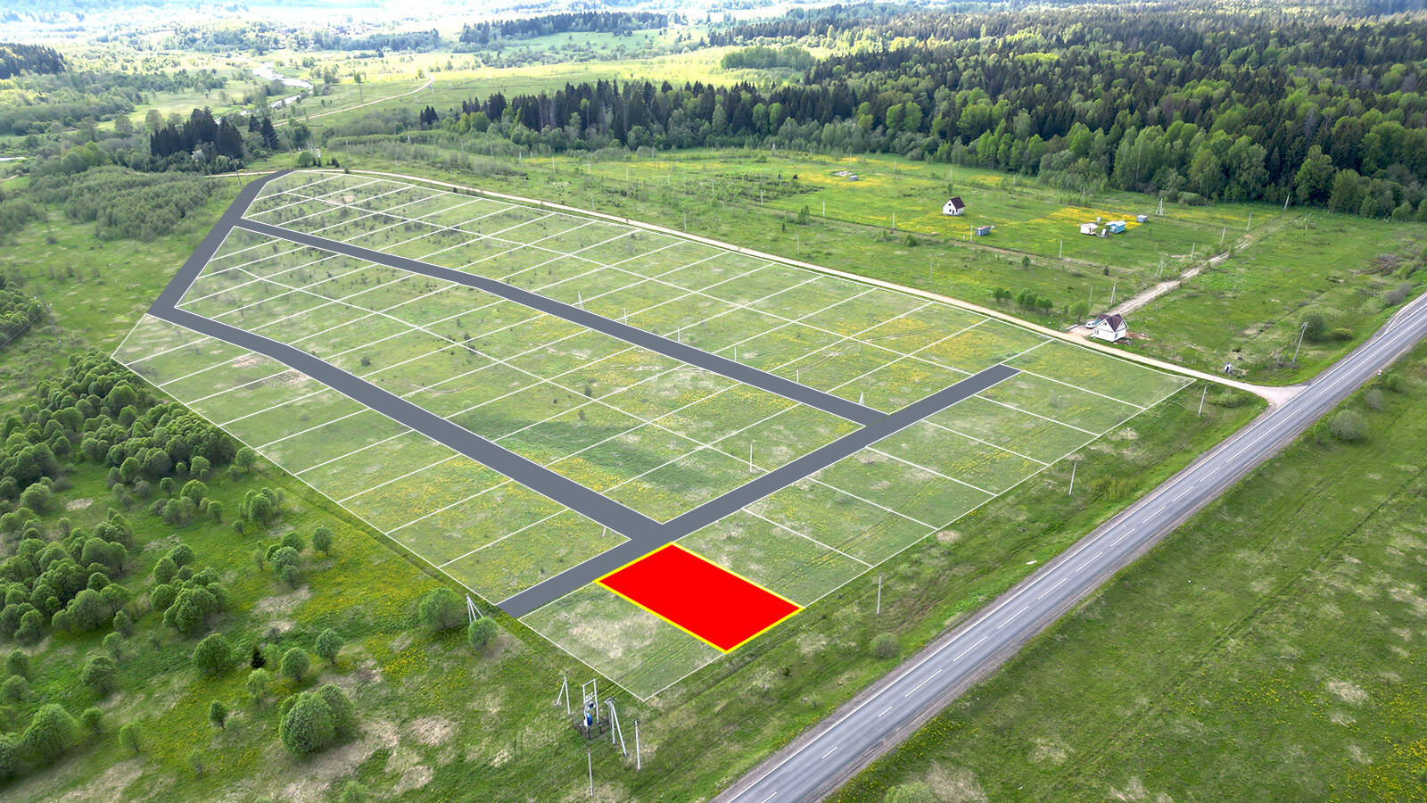 Заречный Луг уч.№2 - Земельный участок кадастровый номер 50:18:0050404:930