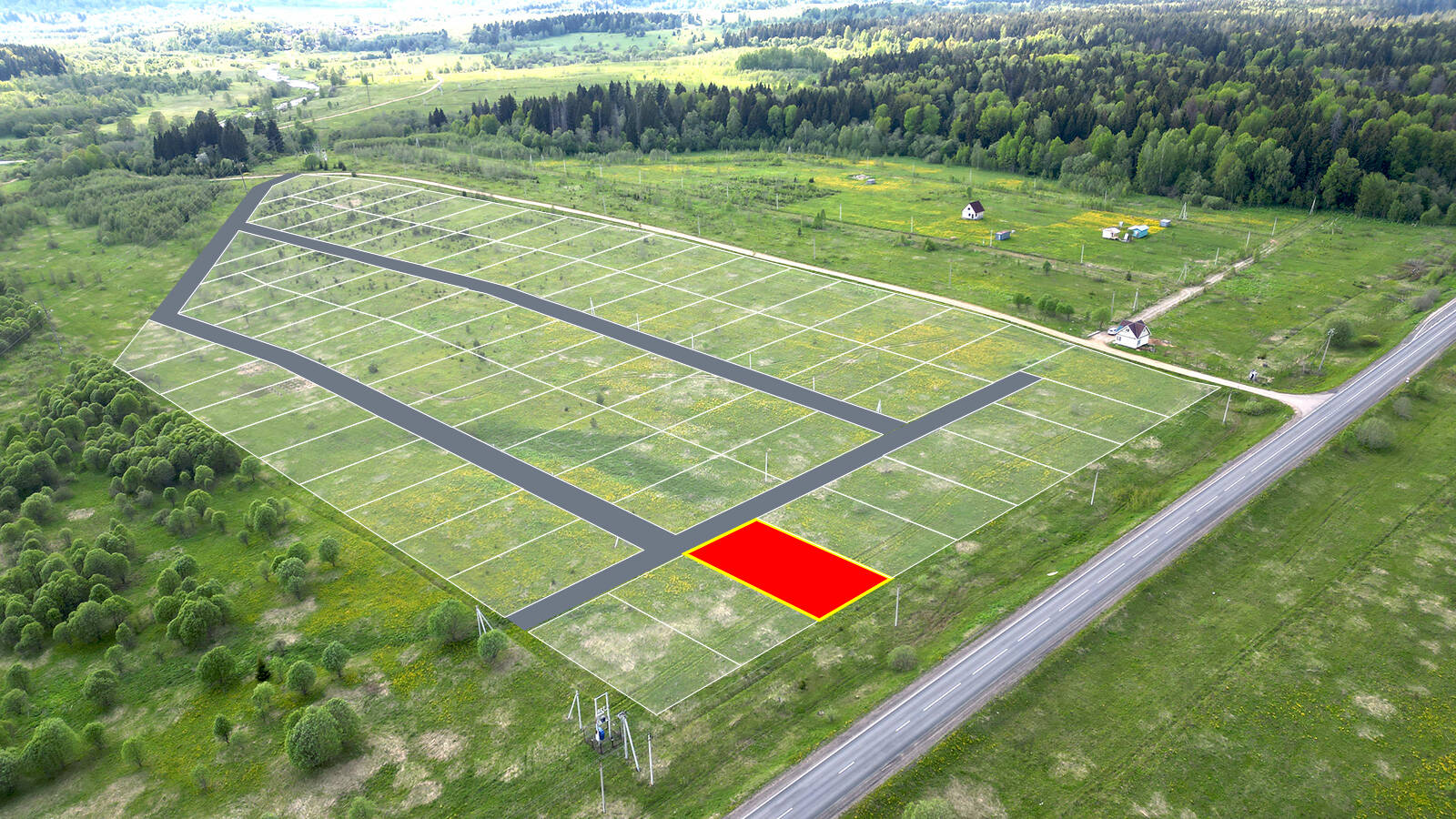 Заречный Луг уч.№3 - Земельный участок кадастровый номер 50:18:0050404:931