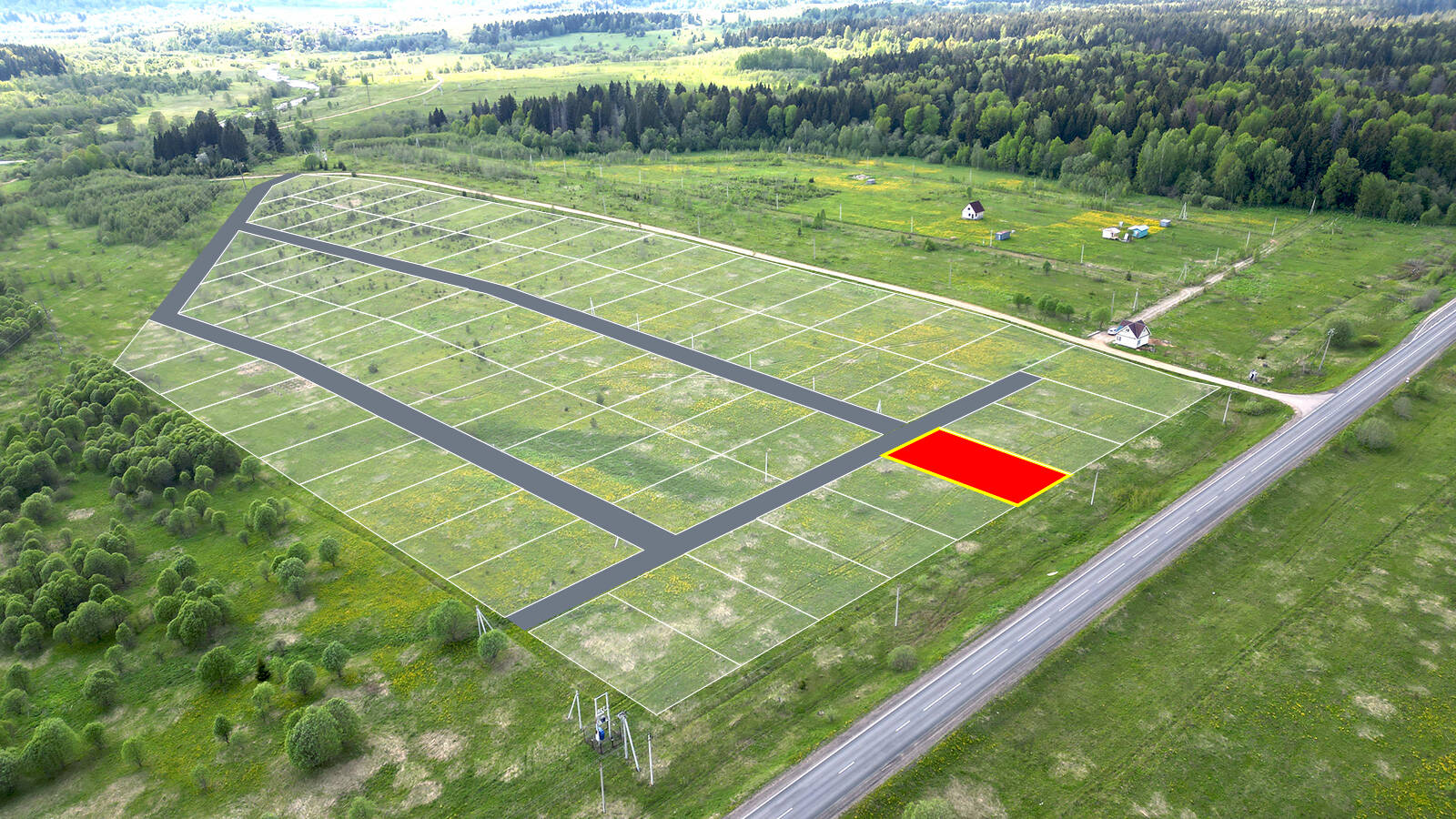 Заречный Луг уч.№6 - Земельный участок кадастровый номер 50:18:0050404:934