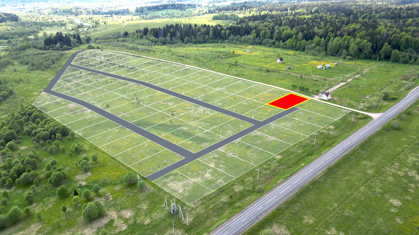 Заречный Луг уч.№10 - Земельный участок кадастровый номер 50:18:0050404:942