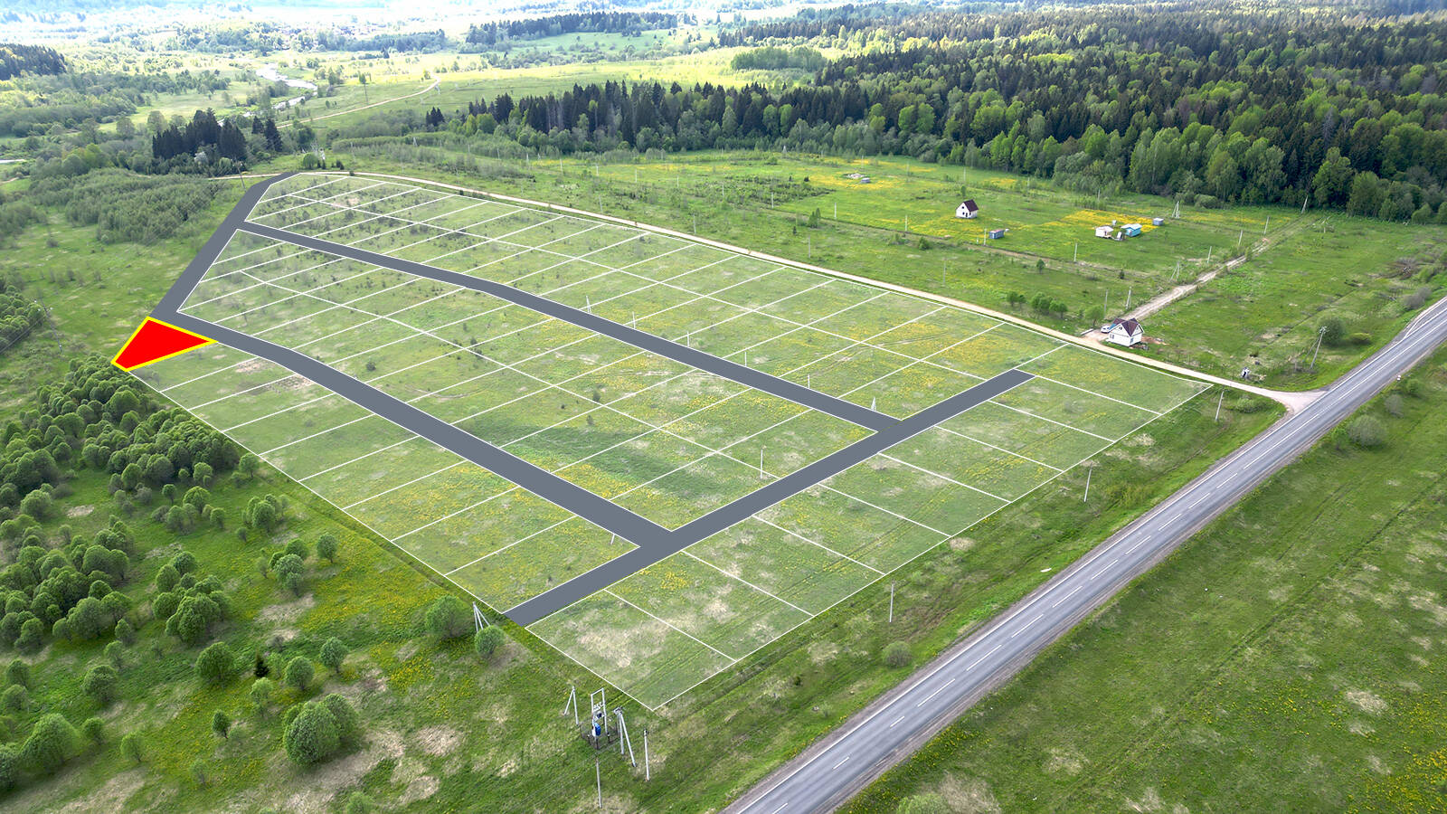 Заречный Луг уч.№78 - Земельный участок кадастровый номер 50:18:0050404:1012