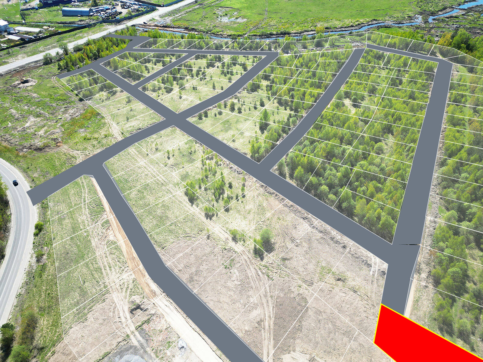 Новые Ромашки уч.№33 - Земельный участок кадастровый номер 50:17:0021901:394