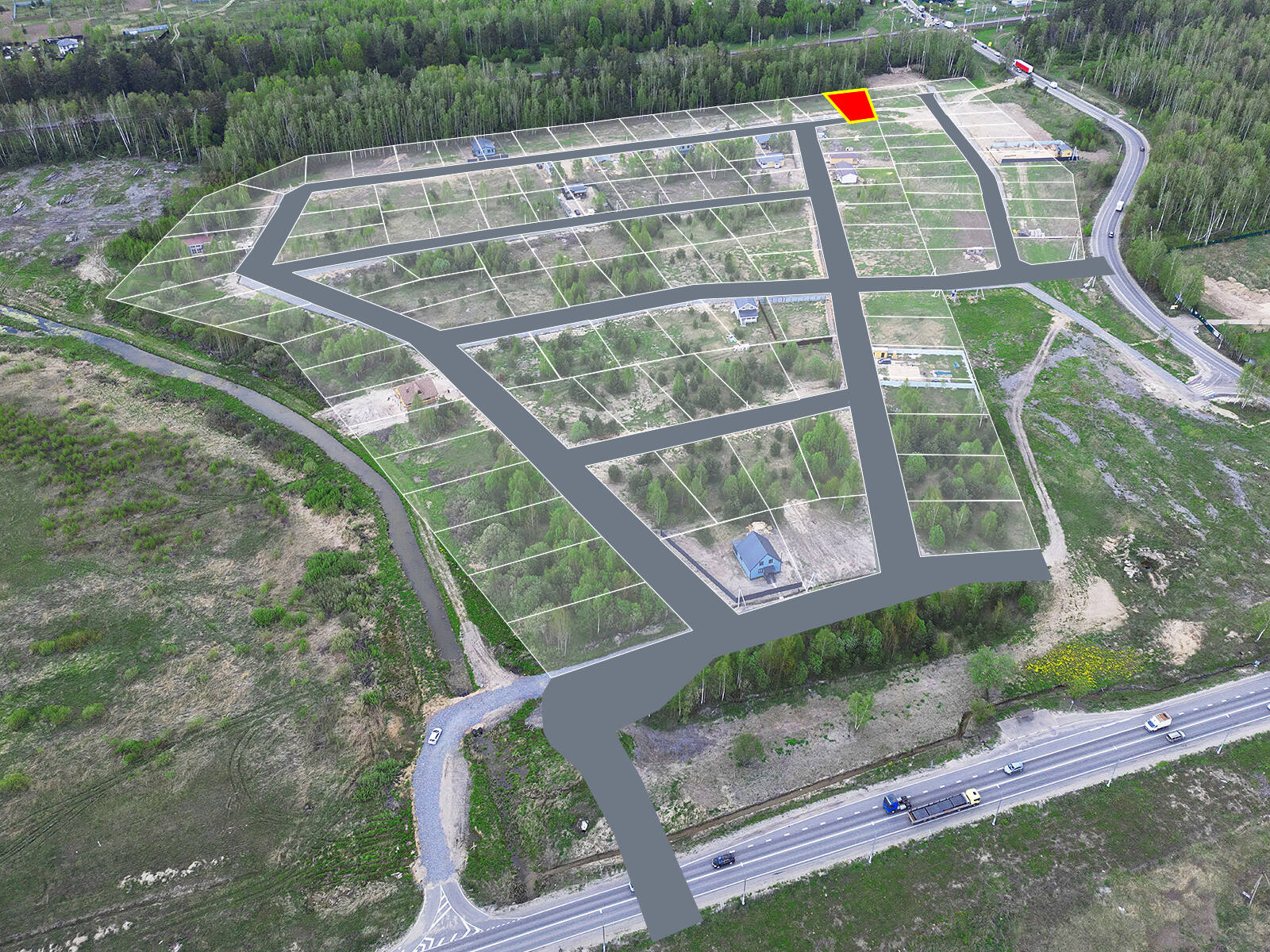 Новые Ромашки уч.№33 - Земельный участок кадастровый номер 50:17:0021901:394