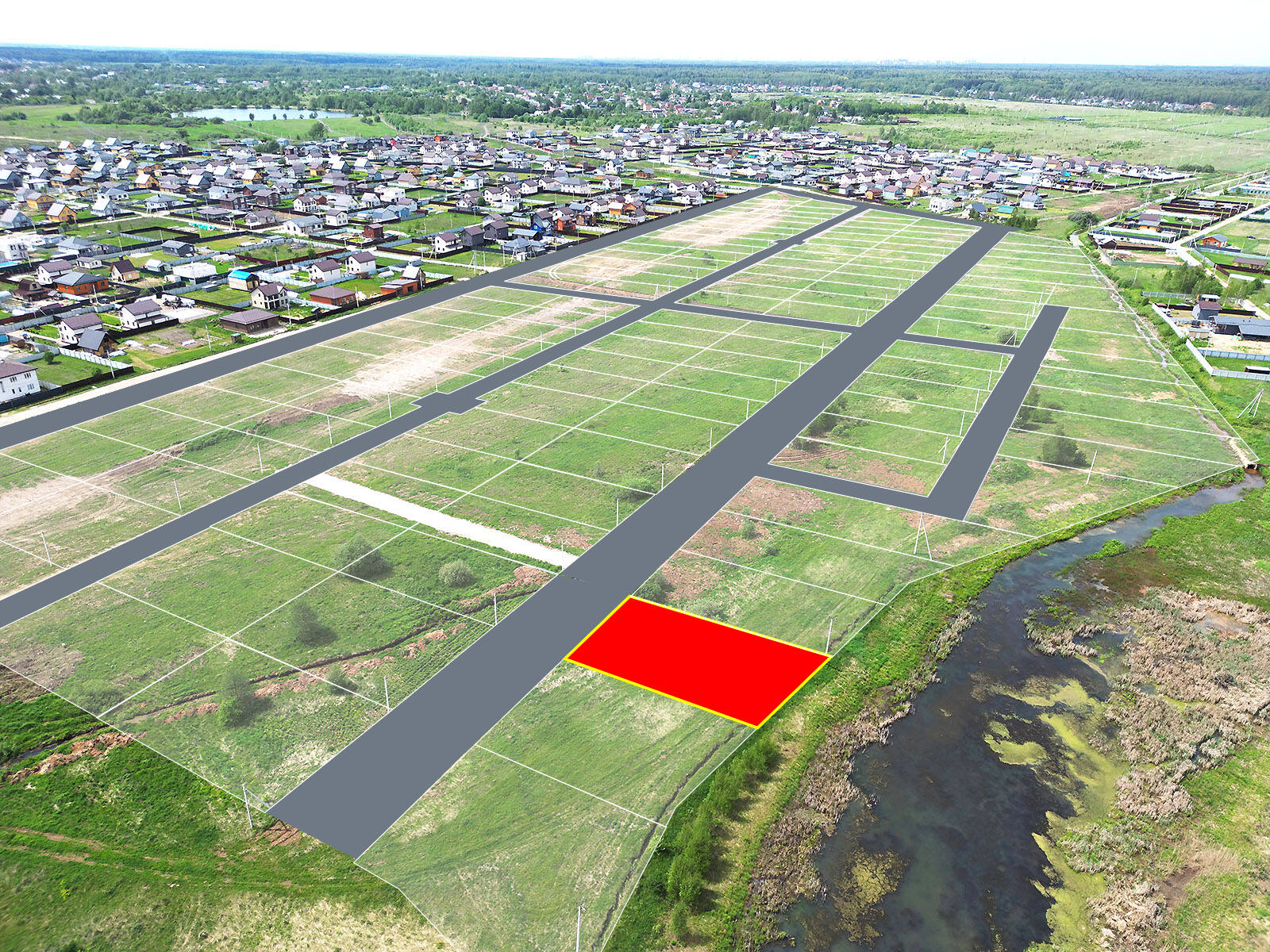 Зеленый берег уч.№105 - Земельный участок кадастровый номер 50:17:0020405:562