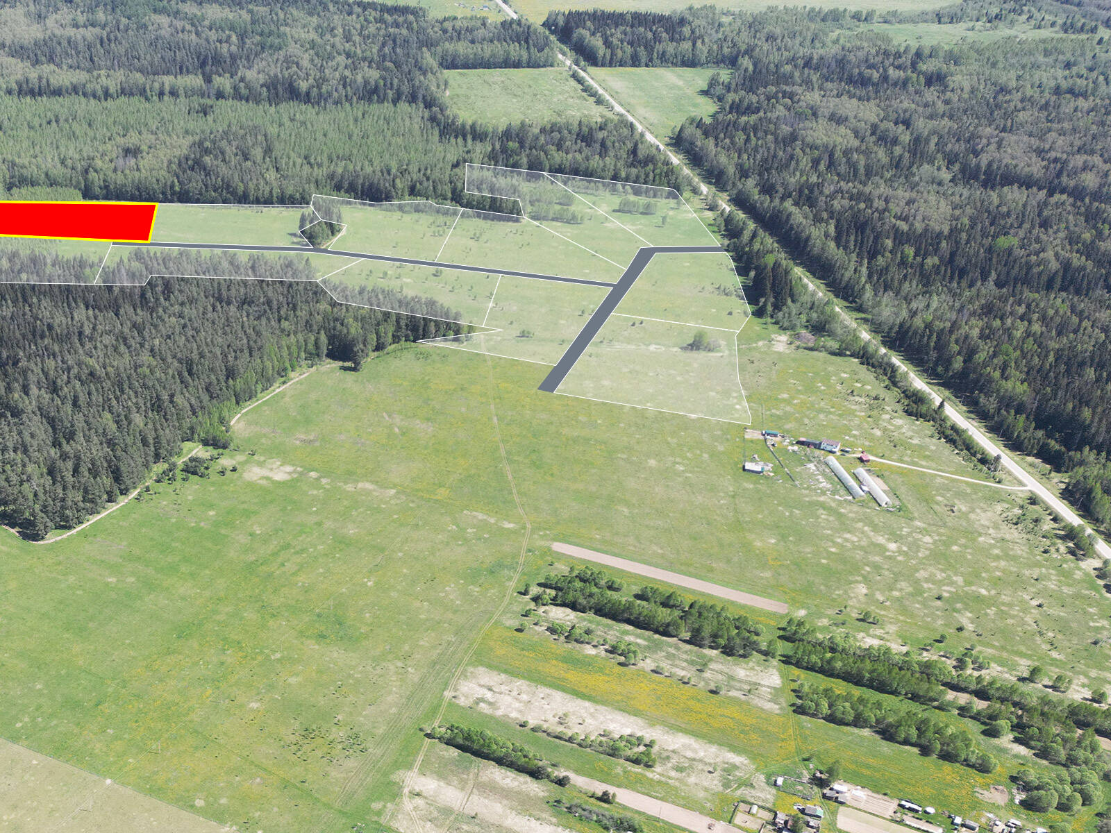 Астафьево Восток уч.№7 - Земельный участок кадастровый номер 50:18:0050304:916